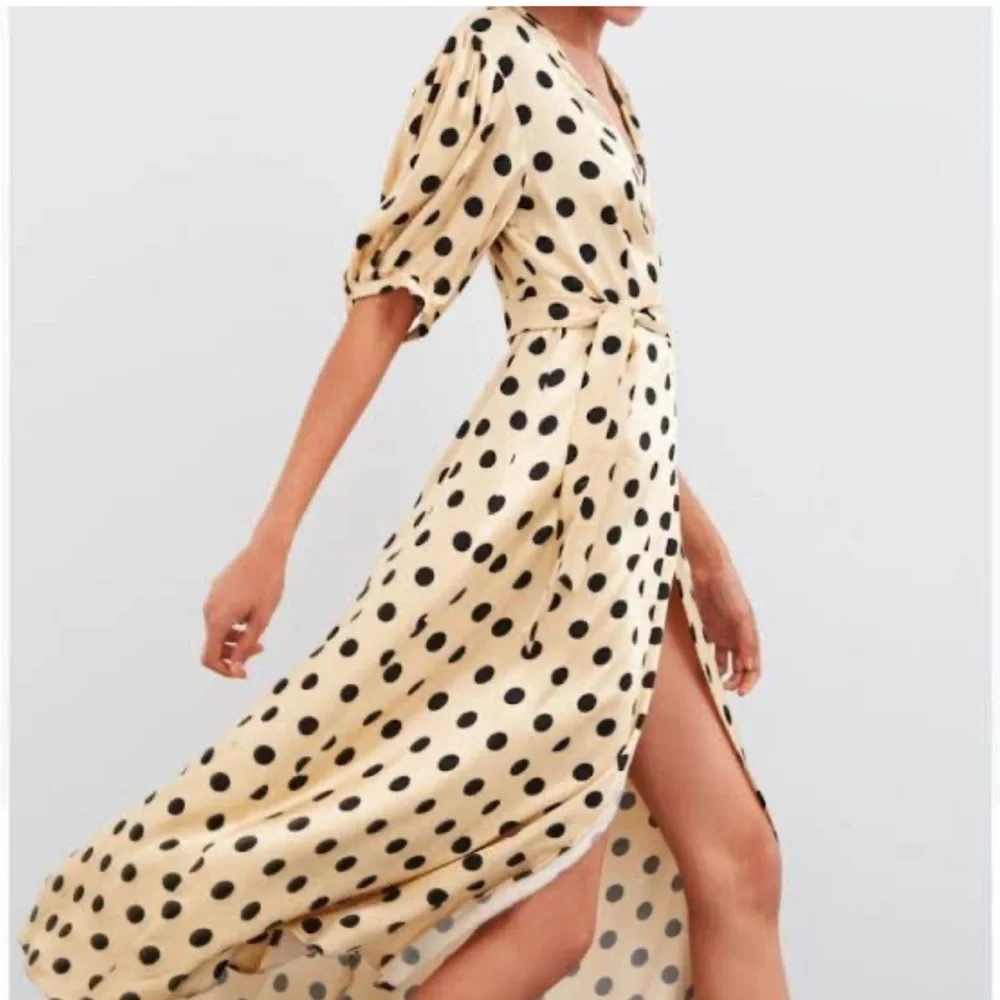 Zara maxi wrap polka dot dress - Picture 6 of 9